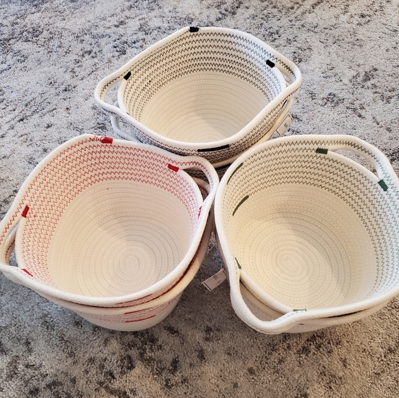 Storage & Organization Target Bullseye Coiled Rope Baskets Set Of 3
